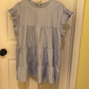 Gorgeous tunic in blue/white stripes